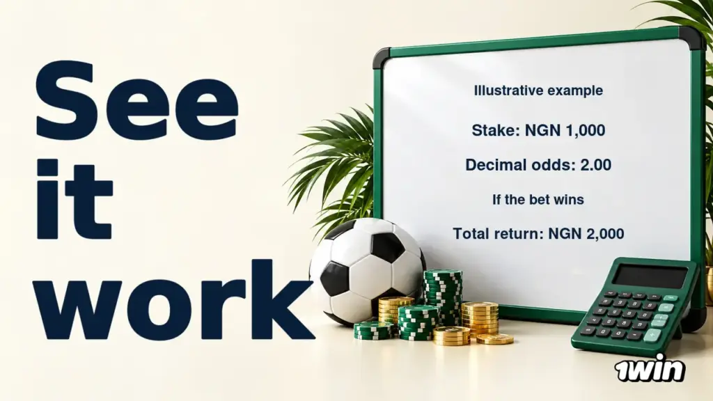 1win sports betting illustration