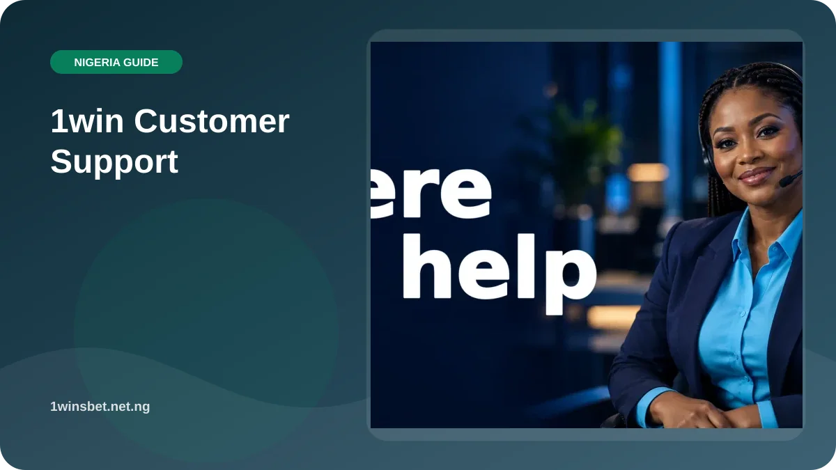 1win Customer Support illustration