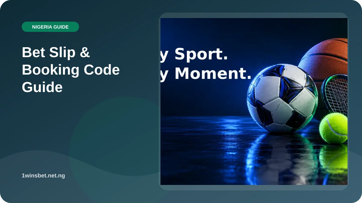 Bet Slip & Booking Code Guide illustration